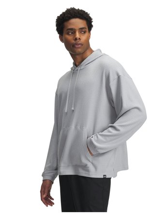 Under Armour Ua Rival Waffle Hoodie - Grey - L