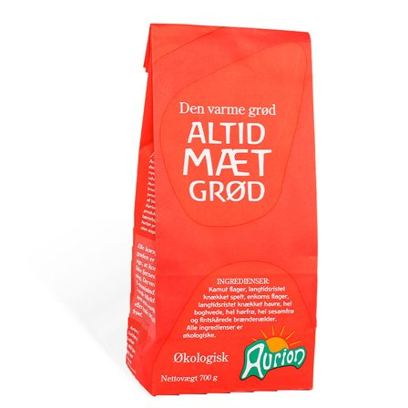 Aurion Den Varme Grød Altid Mæt Grød Ø 700 g, Helse & Madvarer, Madvarer, Grød
