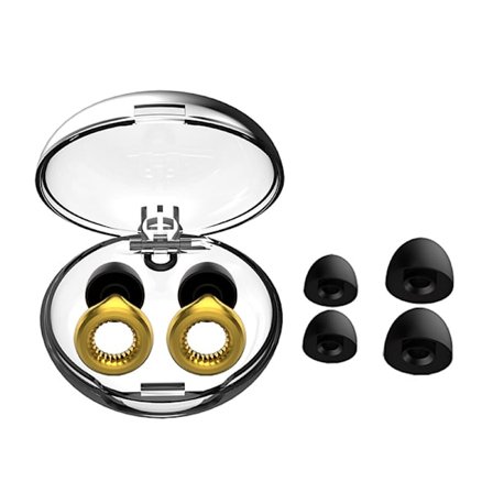 Pehmeät ääntä eristävät korvatulpat kahvoilla Gold