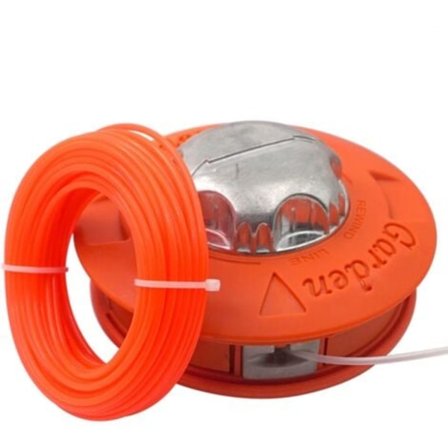 M10 x 1,25 mm erstatningsspolehode for gresstrimmer - Venstre gjenge med 55 m x 3 mm tråd - Tilfeldig farge