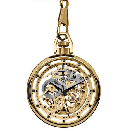 Montre de poche squelette mécanique Sigfred Agito pour hommes - Montres squelettes - pour Hommes - Seizmont