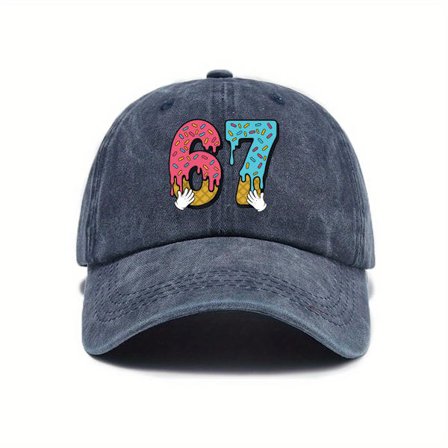 67 Baseball Caps, Justerbar Caps i Retrostil, Vinterbaseballcaps, Egnet for Familie, Venner, Voksne, Barn for Utendørs Reiser, Sport og Pendling