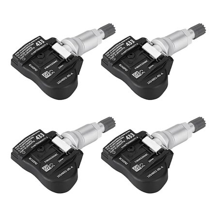 4 stk Bil TPMS Sensor Dekktrykksensor 107481200B for 3 2018-2020 S 2014-2020 X 2016 Dekktrykksovervåking