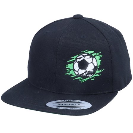 Forza - Sort snapback Kasket - Kids Ripped Football Black Snapback @ Hatstore