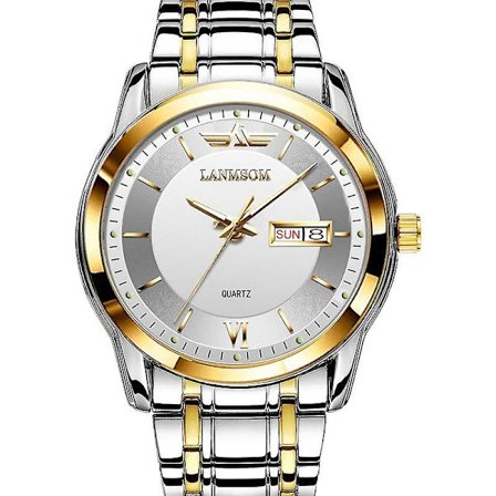 Ultra-tynd Herre Quartz Ur med Kalender Vandafvisende Ur Håndleds Ur Mænd