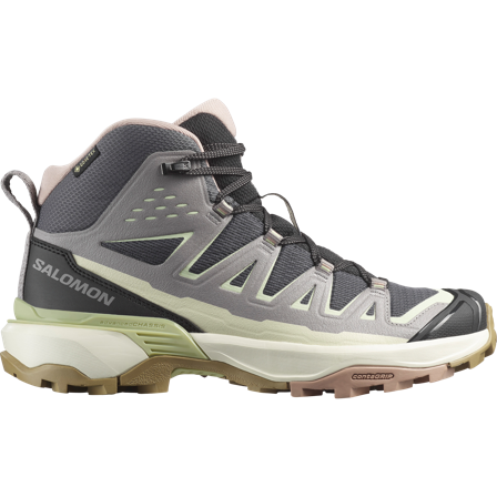 Salomon - Chaussures de randonnée et grande randonnée pour femme X Ultra 360 Edge Mid Gtx W - Nine Iron / Gull - 37⅓