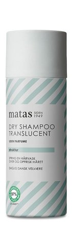 Matas Striber Dry Shampoo Translucent Uden Parfume 50 ml, Hår, Hårstyling, Tørshampoo