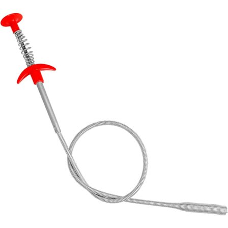 Afløbsrensningstang, 60 cm Ferret Afløbsstop, Sammenklappelig Ferret Unclog, Firegrebet Håndtag, Bredt Anvendt til Vask Tilstopning