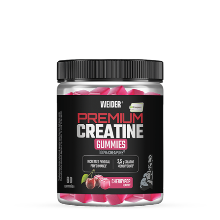 Weider Premium PureCreatine gummie 60 gummies Cherrypop
