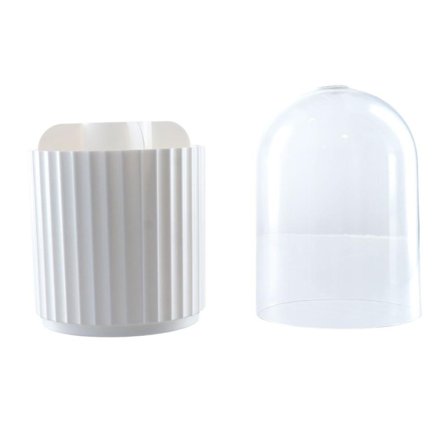 Makeup Brush Holder Kosmetik Organizer WHITE STRIPE WHITE