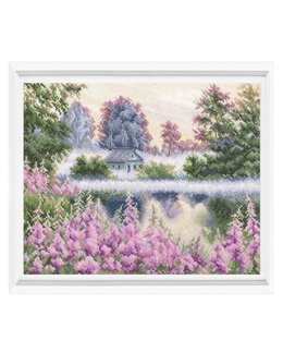 Stickpackung Bild Hütte