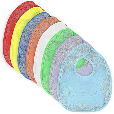 Baby Bandana Haklappar Dregelhaklappar, 8 st Spädbarnshaklappar Baby Tandhaklappar Mjuka och Absorberande med Kardborreband, Nyfödd -NEHXV