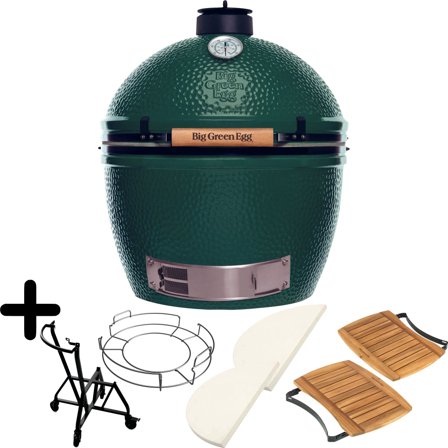 Big green egg Kulgrill komplet pakke+ XL - Grøn/sort | KitchenOne