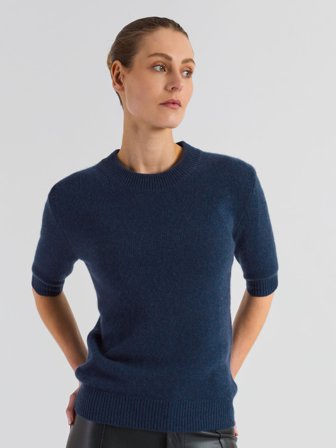 Kashmina - Kashmirgenser "Sofia" - mountain blue - Size XL