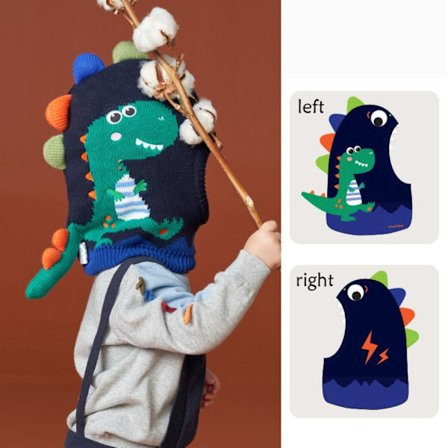 Tegneserie skjerf lue strikket lue M1 1