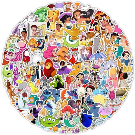 100 Disney Figur Klistermärken