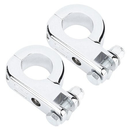 Universal Motorcykel 32mm Fotstödsfäste Fäste Klämma Passar för Honda Yamaha (Elektropläterad)