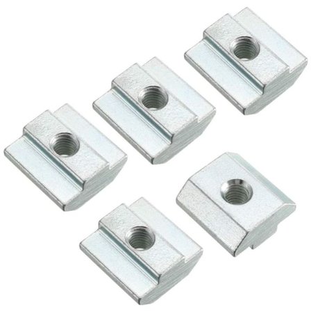 10 stk. T-Mutter T-spormuttere M6 gjengemuttere