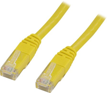 Deltaco Koblingskabel - RJ-45 (hann) til RJ-45 (hann) - 2 m - UTP - CAT 6 - gul