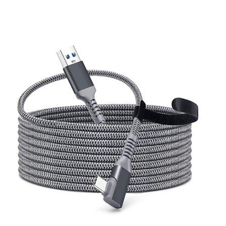 Tiergrade Oculus Quest 2 Link-kabel, 5m USB 3.2 Gen 1 Type C Oculus Link, kompatibel med Oculus Quest, hurtig dataoverførsel og hurtig opladning 