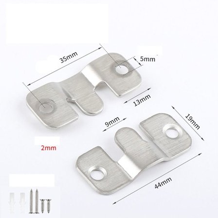 Interlock hængende spænde, flush Mount Bracket SILVER S