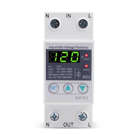 Spenningsbeskytterrelé Underspenningsrelé Digital spenning