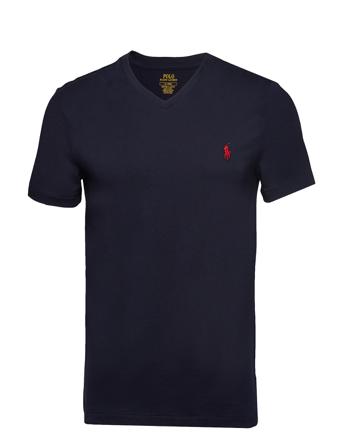 Custom Slim Fit V-Neck T-Shirt Blue Polo Ralph Lauren