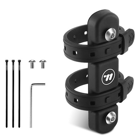 Universaali pyörän juomapullotelineen kiinnitysadapteri - musta silikoni