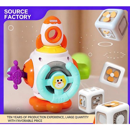Baby Busy Ball Pussel Kub Hexahedron Magisk Kub Tidig Utbildning Busy Ball