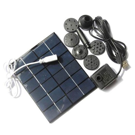 Solar Powered Bionic Water Fountains Pump 2W 6V Solar Powered Fountain Oxygenator Flytande Fontän Pump