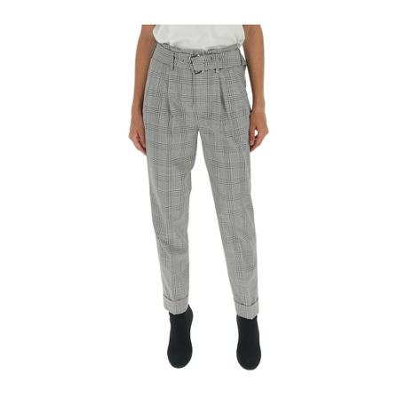 Michael Kors, checked tailored trousers Grijs, Dames, Maat:S