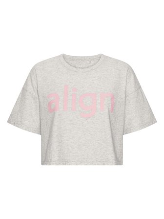 Cartel Copenhagen Align by Blume Crop Tee Grey L, Tøj & Bolig, Træningstøj, Træningsbluser