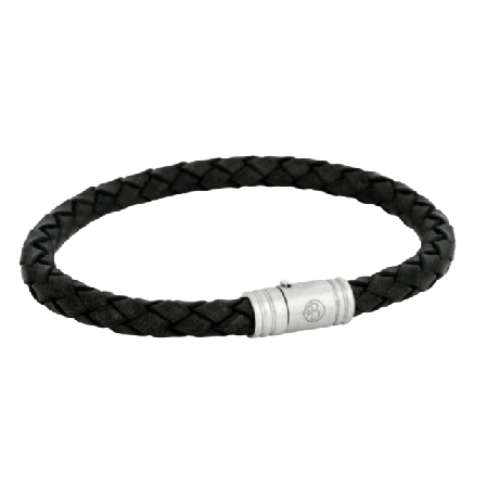 by BILLGREN Liam | Läderarmband Accessoarer Herr Svart 21 cm