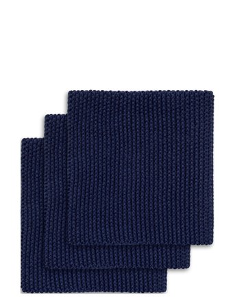 Engholm Textiles Line Dishcloth - Navy - 25X25CM