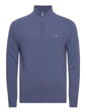 Extrafine Lambswool Zip Cardigan GANT Blue