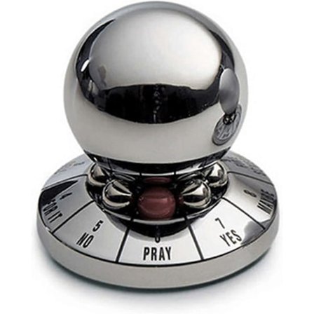Beslutningstager Metal Kugle, Kontor Finger Spinner Anti-Stress Dekompressions Legetøjskugle Skrivebordsdekoration Profeti Gave Tilfældig Farve til 