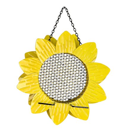 Jernkunst solsikke fuglemater Hage hengende fuglemater