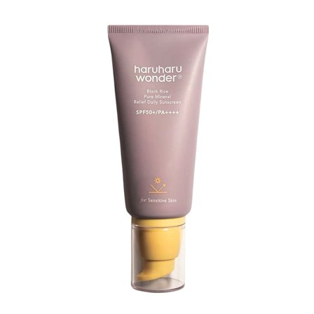 HaruHaru Wonder Black Rice Pure Mineral Sunscreen SPF 50+ 50 ml, Skincare, Solcreme, Solcreme Til Ansigtet