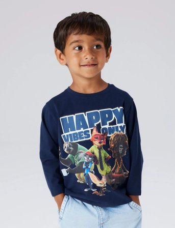 name it Nmmnomal Zootropolis Nreg Ls Top Box Wdi - Navy - 92