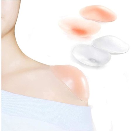 Silikon Skulderpuder, Skridsikre Skulderpuder, Usynlige Åndbare Skulderpuder 4 stk.