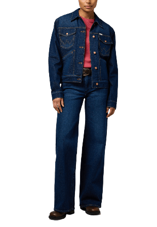 Wrangler World Wide Jeans Dam Blå W28/L32