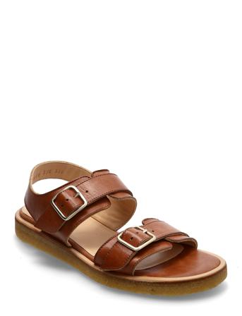 Sandals - Flat - Open Toe - Op Brown ANGULUS