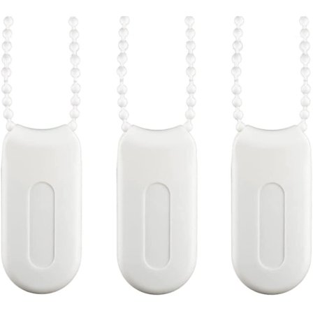 Hvide plastik kædevægte til persienner og gardiner, 3-pak sikkerhedshåndtag til vertikale persienner og draperier [JUN]