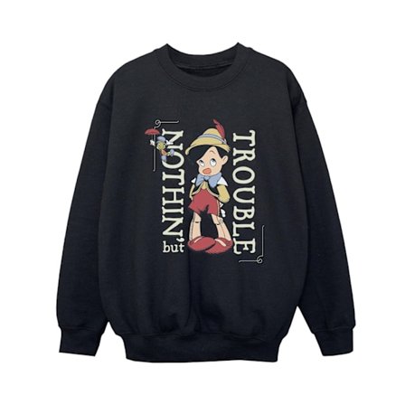 Disney Boys Pinocchio Nothing But Trouble Sweatshirt 5-6 år