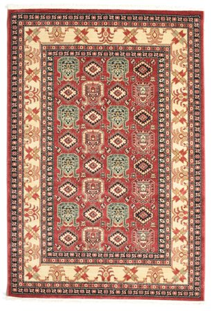 Kazak Simav Rouge/Beige Oeko-Tex Tapis