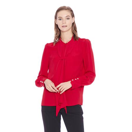Manila Grace I9Sc627Xu box shirt Rød, Dame Bluser