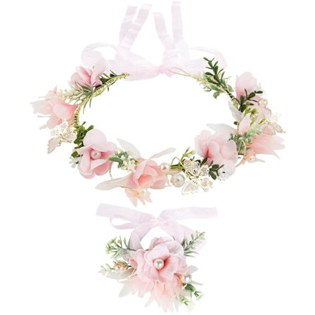 Blomsterkrans Hårbånd, Blomsterhårbånd Hodeplagg Hårbånd Blomstergirlang