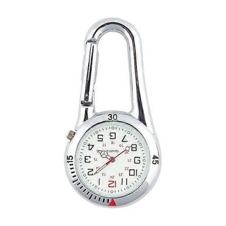 Digital Karabinkrok Klokker Sport Krok Klokke Sykehusgave Elektronisk Lysende Multi-funksjon FOB Sykepleier Klokke Utendørs Mote