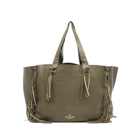 Valentino Vintage, Pre-owned Canvas shoulder-bags Bruin, Dames, Maat:ONE Size,leather