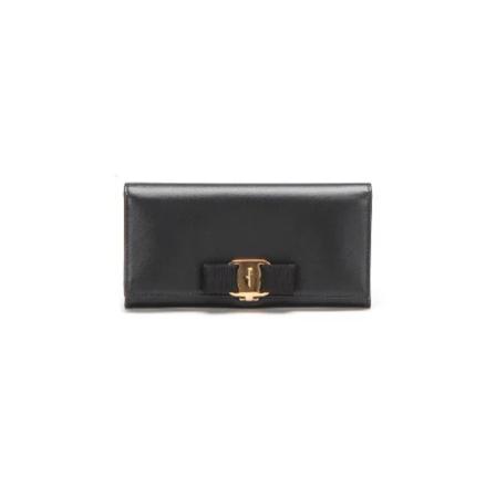 Salvatore Ferragamo Pre-owned, Pre-owned Leather wallets Zwart, Dames, Maat:ONE Size